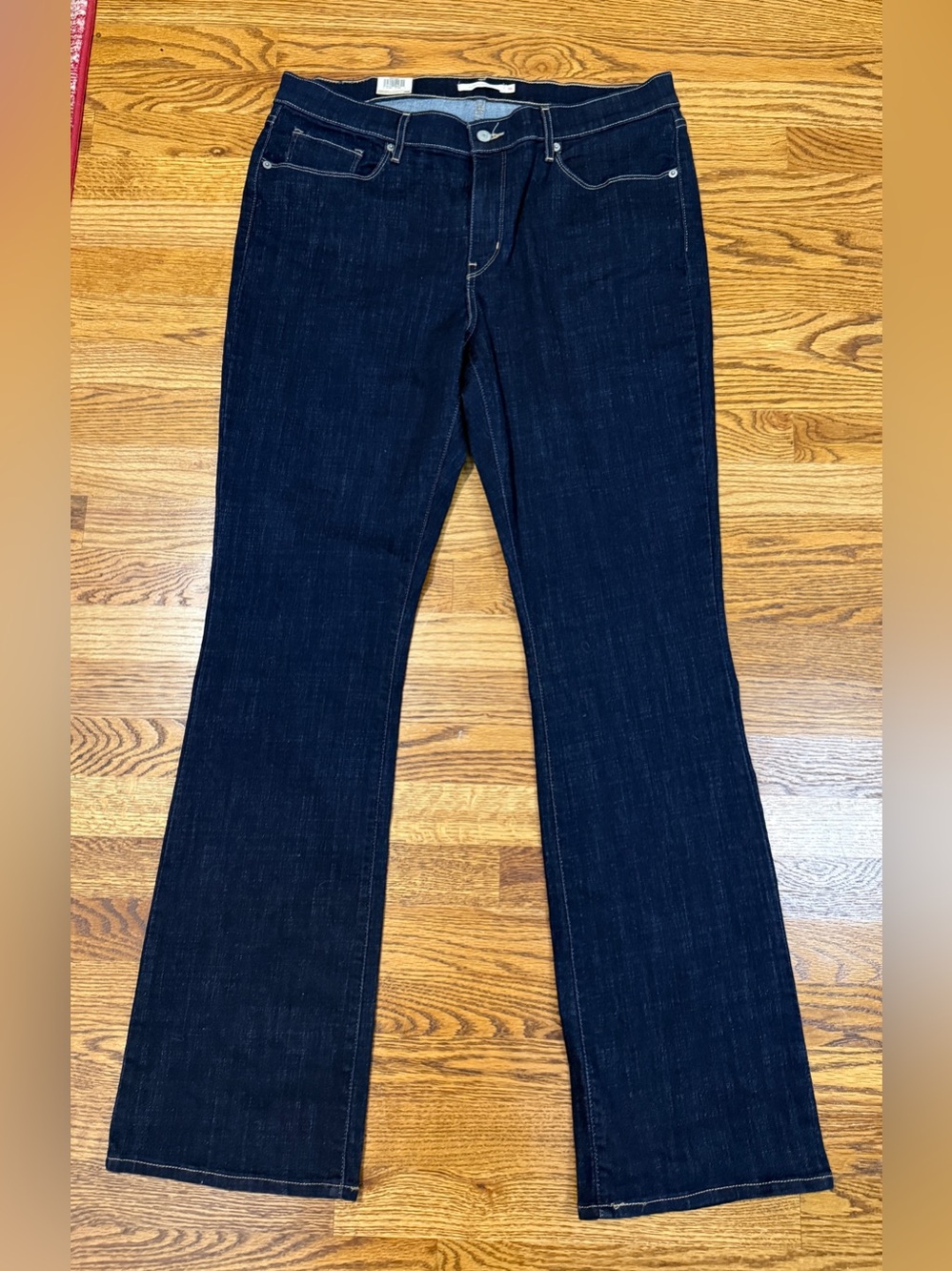 Levi's Classic Bootcut Jeans Women's Sz 16 Long NWT Mid Rise Dark Indigo Blue